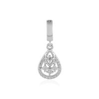 White Sapphire Silver Pendant