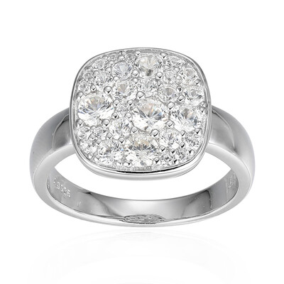 Zircon Silver Ring(Adela Silber)