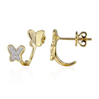 9K SI1 (G) Diamond Gold Earrings