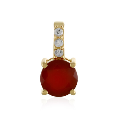 Red Onyx Silver Pendant