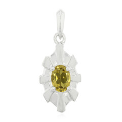 Champagne Quartz Silver Pendant