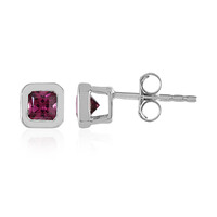 Rhodolite Silver Earrings
