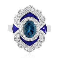 London Blue Topaz Silver Ring