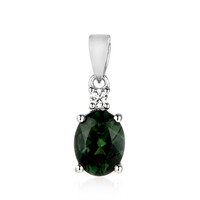 Chrome Apatite Silver Pendant