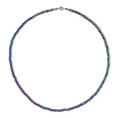 Mystic Hematite Silver Necklace