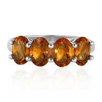 Madeira Citrine Silver Ring