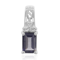 Iolite Silver Pendant