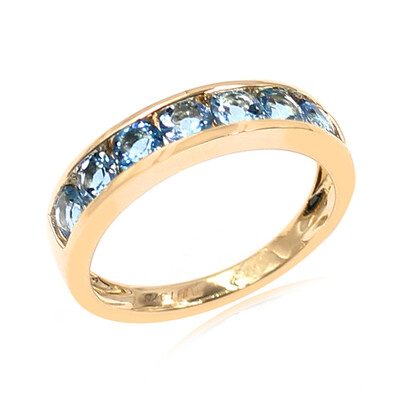 9K Ofiki Aquamarine Gold Ring