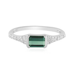 Benedito Green Tourmaline Silver Ring(Adela Silber)