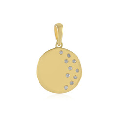 I2 (I) Diamond Silver Pendant