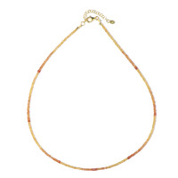 Sunset Sapphire Silver Necklace