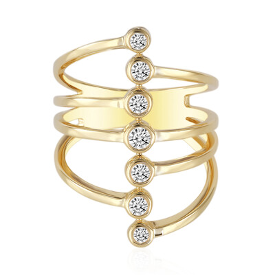 14K SI1 (G) Diamond Gold Ring (Annette)