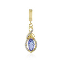 9K Unheated Tanzanite Gold Pendant