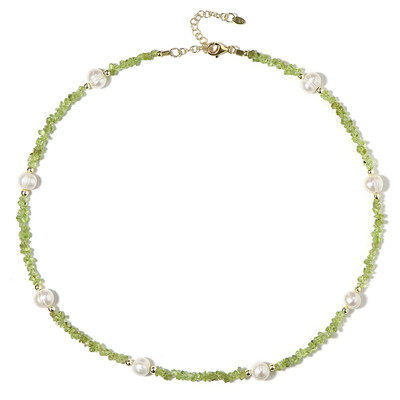 Peridot Silver Necklace (Riya)