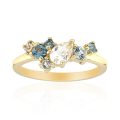 White Topaz Silver Ring