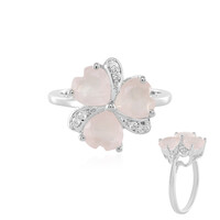 Rose Quartz Silver Ring