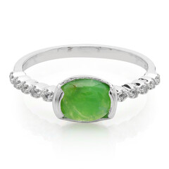 Imperial Chrysoprase Silver Ring