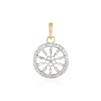 9K SI1 (H) Diamond Gold Pendant