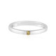 I3 Yellow Diamond Silver Ring