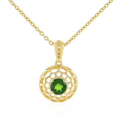 Russian Diopside Silver Necklace