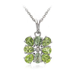 Paraiba Tourmaline Silver Necklace