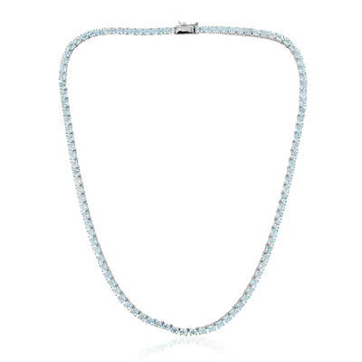 Sky Blue Topaz Silver Necklace