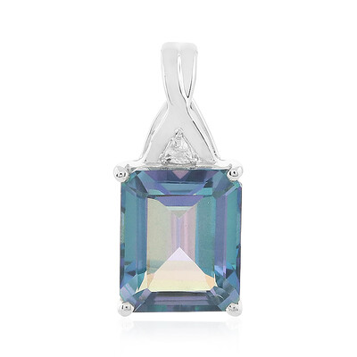 Ocean Quartz Silver Pendant