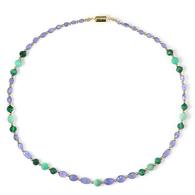 Tanzanite Silver Necklace (Adela Silber)