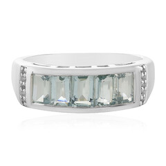 Aquamarine Silver Ring