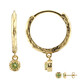 Burmese Peridot Silver Earrings
