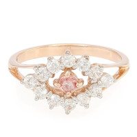 Padparadscha Sapphire Silver Ring