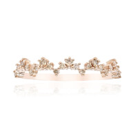 9K SI1 Argyle Rose De France Diamond Gold Ring