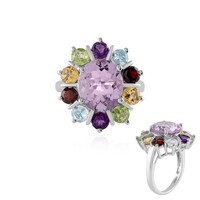 Rose de France Amethyst Silver Ring