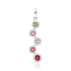 Pink Tourmaline Silver Pendant (Pallanova)