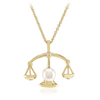 White Freshwater Pearl Silver Necklace