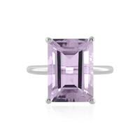 Rose de France Amethyst Silver Ring