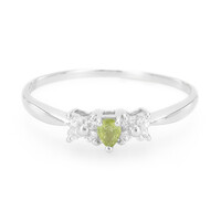 Cuprian Tourmaline Silver Ring