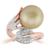 9K Kabira Golden South Sea Pearl Gold Ring (TPC)