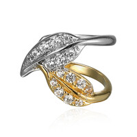 Zircon Silver Ear cuff