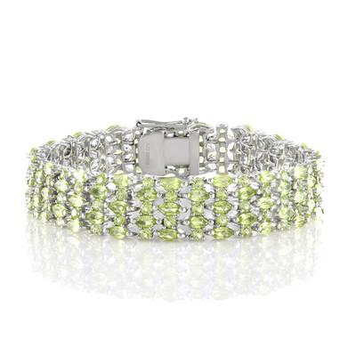 Peridot Silver Bracelet