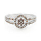 Fancy Diamond Silver Ring