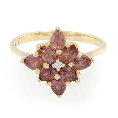 18K Unheated Padparadscha Sapphire Gold Ring (AMAYANI)