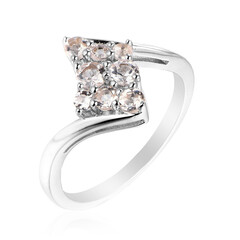 Morganite Silver Ring
