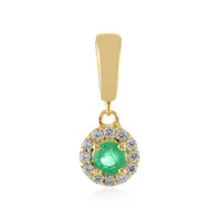 Colombian Emerald Silver Pendant