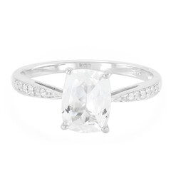 Goshenite Silver Ring