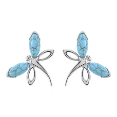 Turquoise Silver Earrings