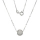 Zircon Silver Necklace (Adela Silber)