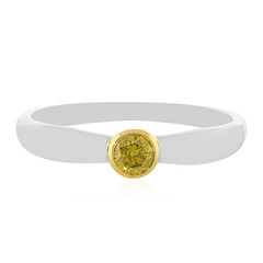 9K I3 Yellow Diamond Gold Ring