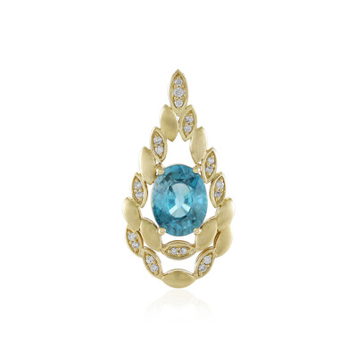 9K Ratanakiri Zircon Gold Pendant (de Melo)