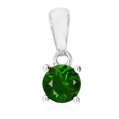 Russian Diopside Silver Pendant